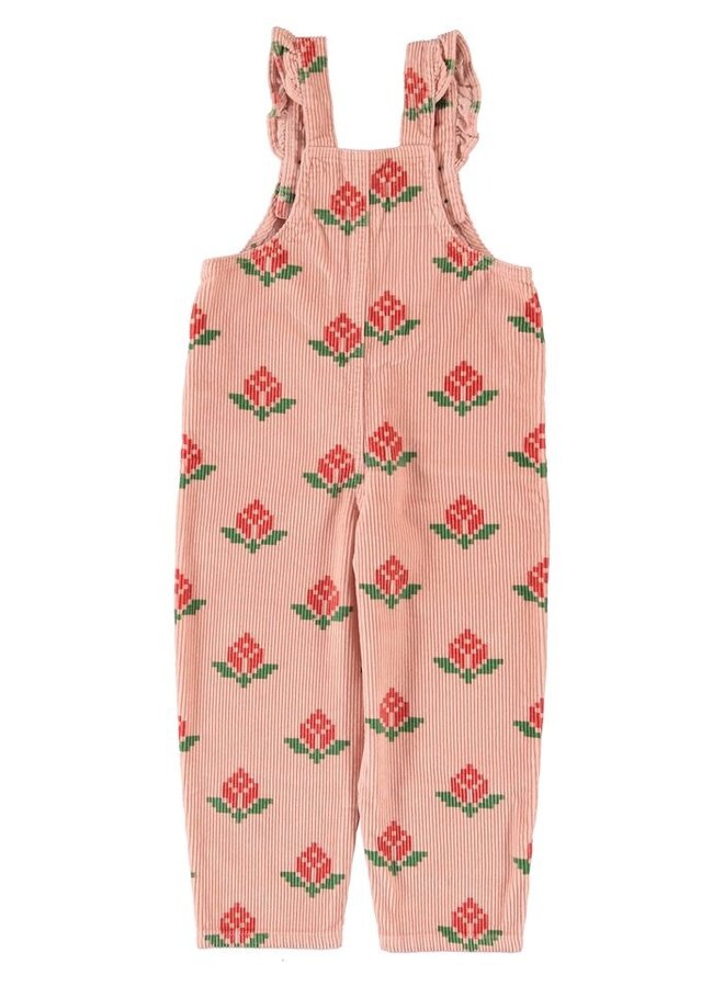 Piupiuchick | dungarees | pink w/ big flowers