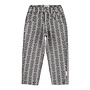 Piupiuchick | mom fit trousers | grey w/ black flowers