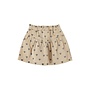 Piupiuchick | short skirt | beige w/ black hearts