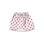 Piupiuchick | short skirt | light blue denim w/ red dots