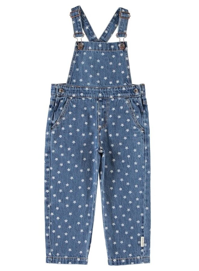 Piupiuchick | dungarees | washed navy denim w/ stars