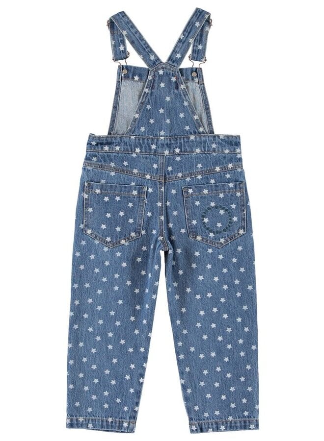 Piupiuchick | dungarees | washed navy denim w/ stars