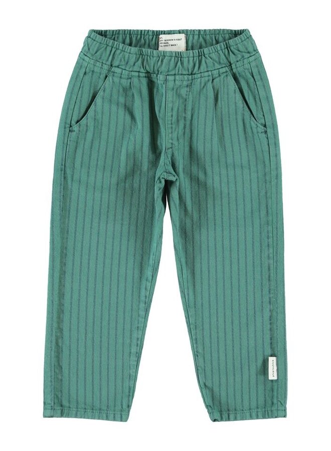 Piupiuchick | trousers | green w/ black stripes