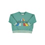 Piupiuchick | sweatshirt | green w/ "here we go" print