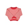 Piupiuchick | knitted sweater | ecru & red stripes