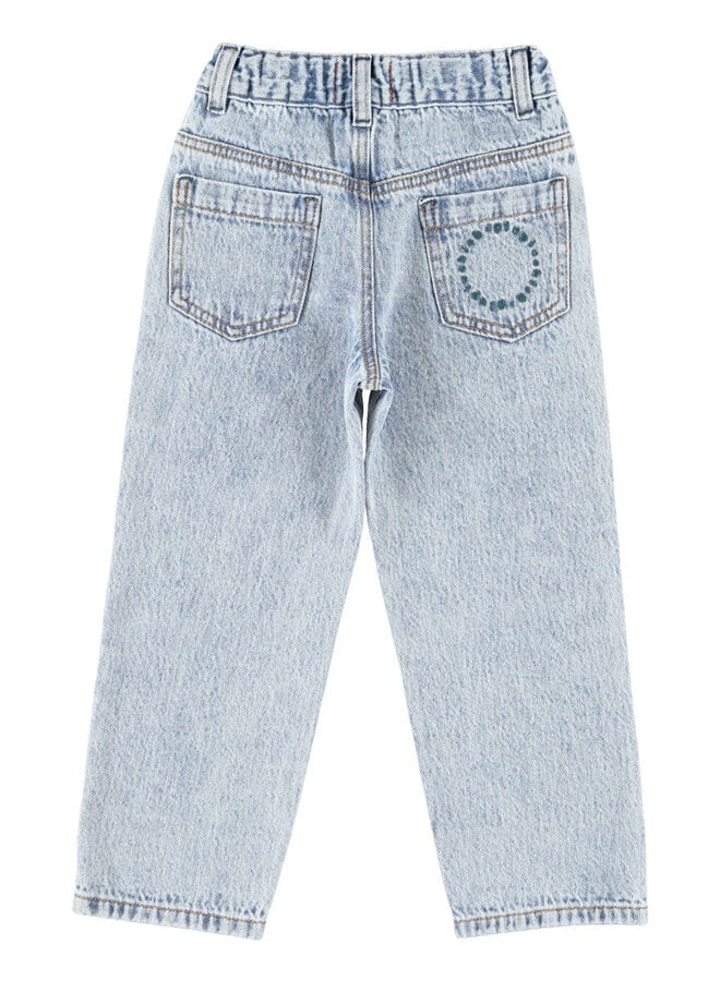 Piupiuchick | unisex trousers | fadded light blue denim