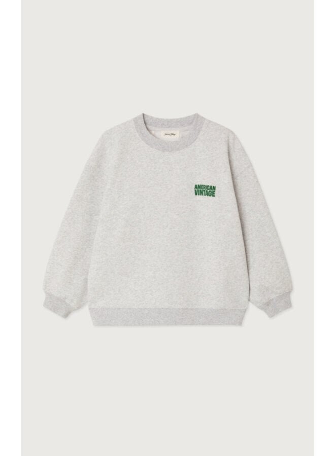 American Vintage | baptown sweatshirt | gris chine