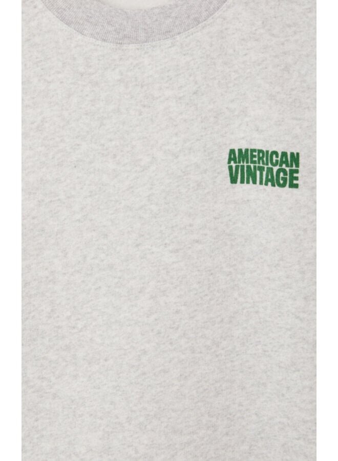 American Vintage | baptown sweatshirt | gris chine