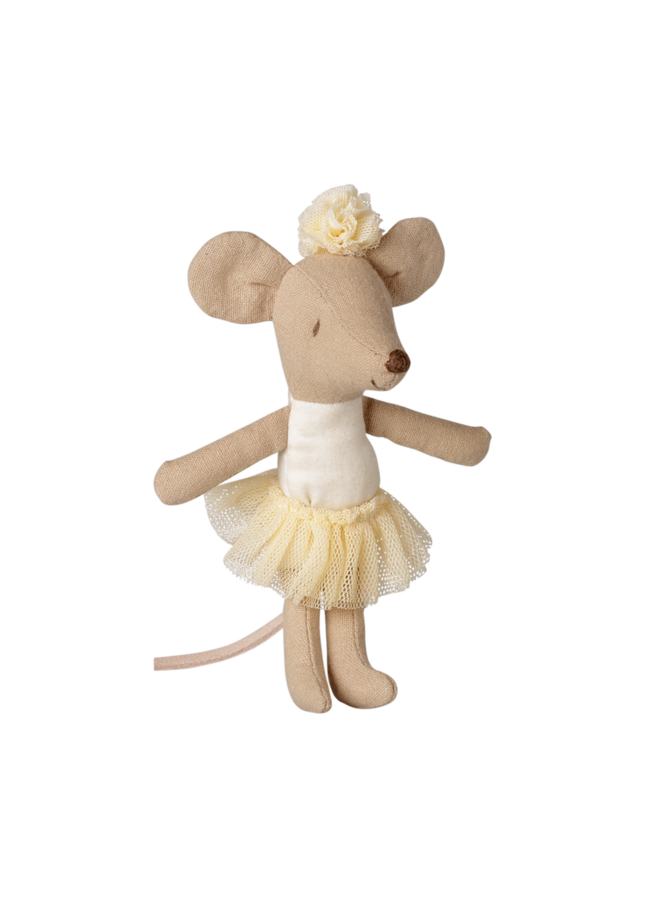 Maileg | ballerina mouse | little sister | off white