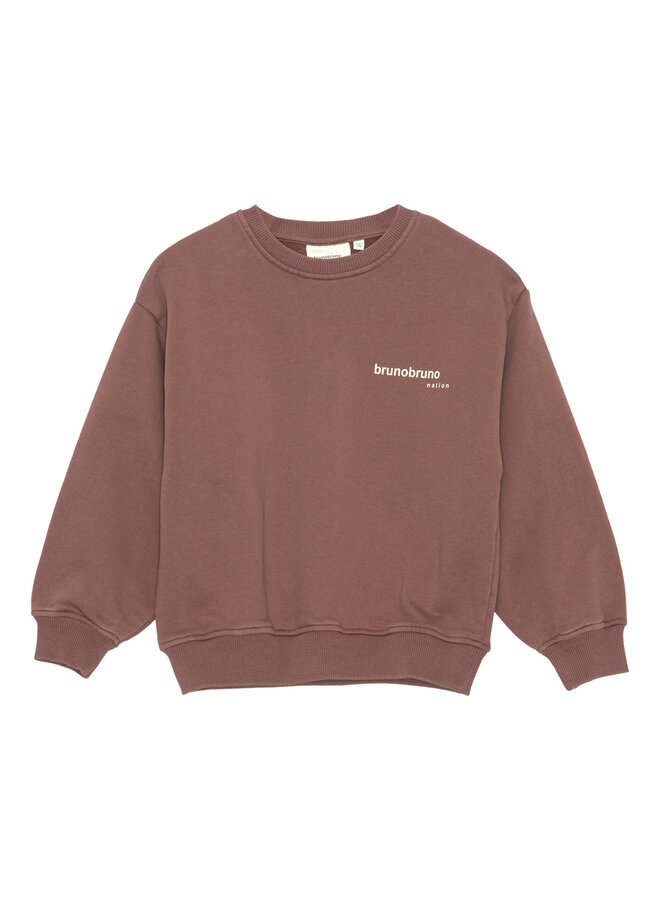 Brunobruno nation | norah sweatshirt | marron plum