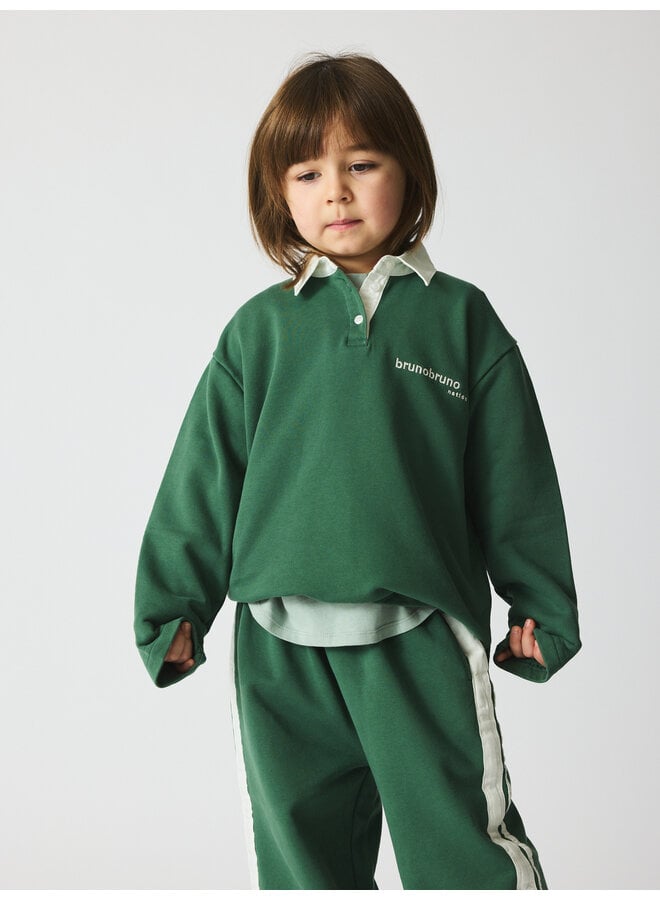 Brunobruno nation | dana polo sweatshirt nb | myrtle green