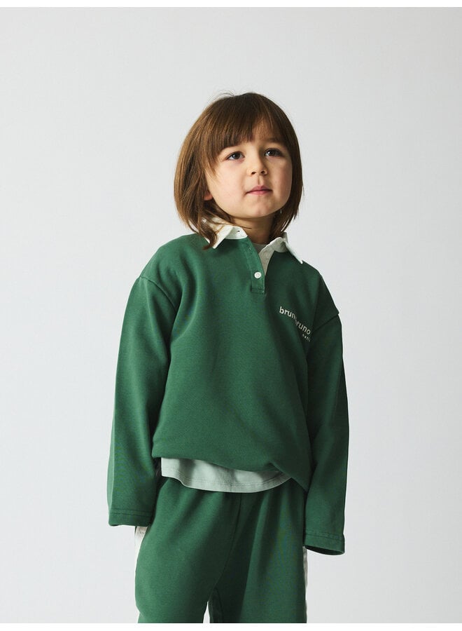 Brunobruno nation | dana polo sweatshirt nb | myrtle green