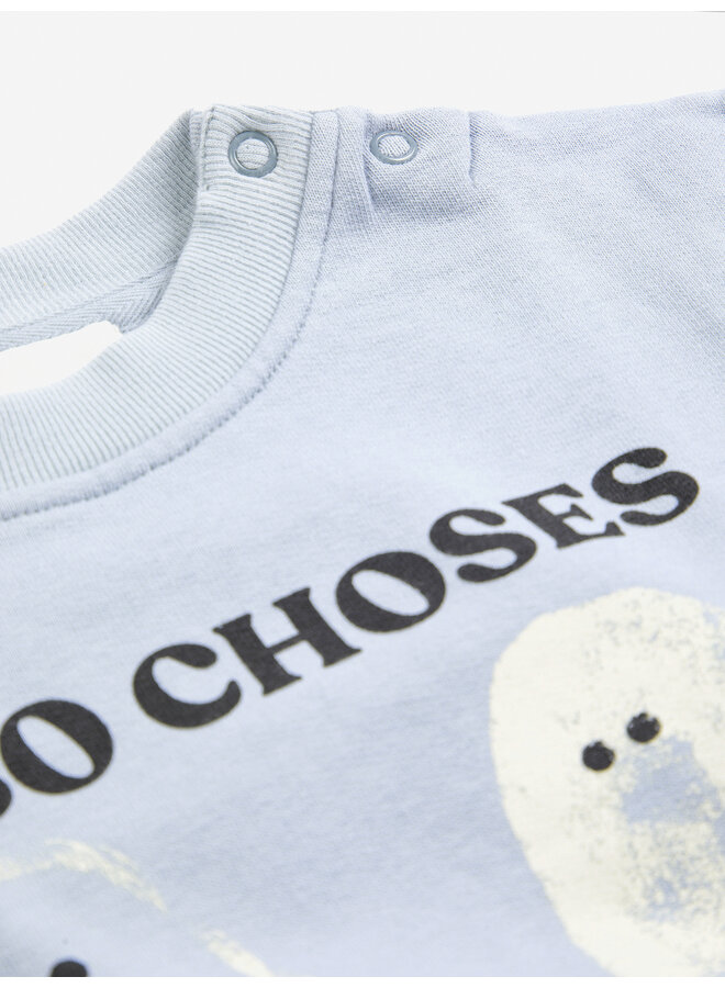 Bobo Choses | baby booty ghosts sweatshirt | light blue
