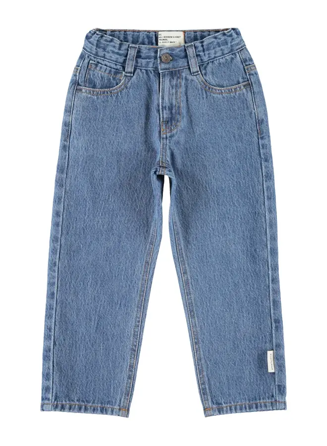 Piupiuchick | unisex trousers | washed navy denim
