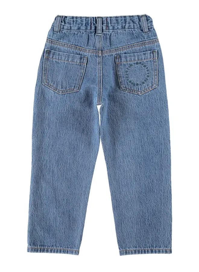 Piupiuchick | unisex trousers | washed navy denim