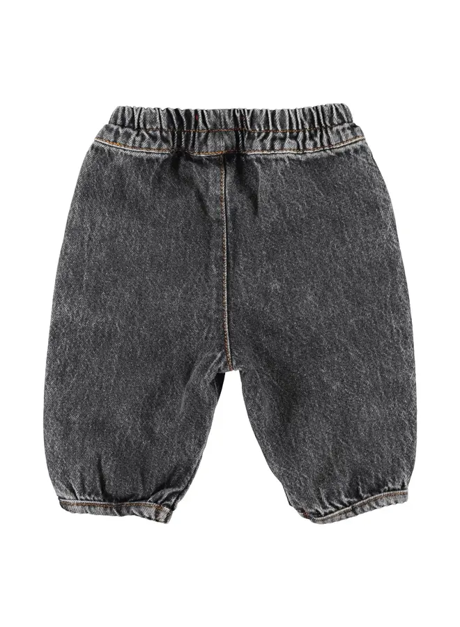 Piupiuchick | baby trousers | washed black denim