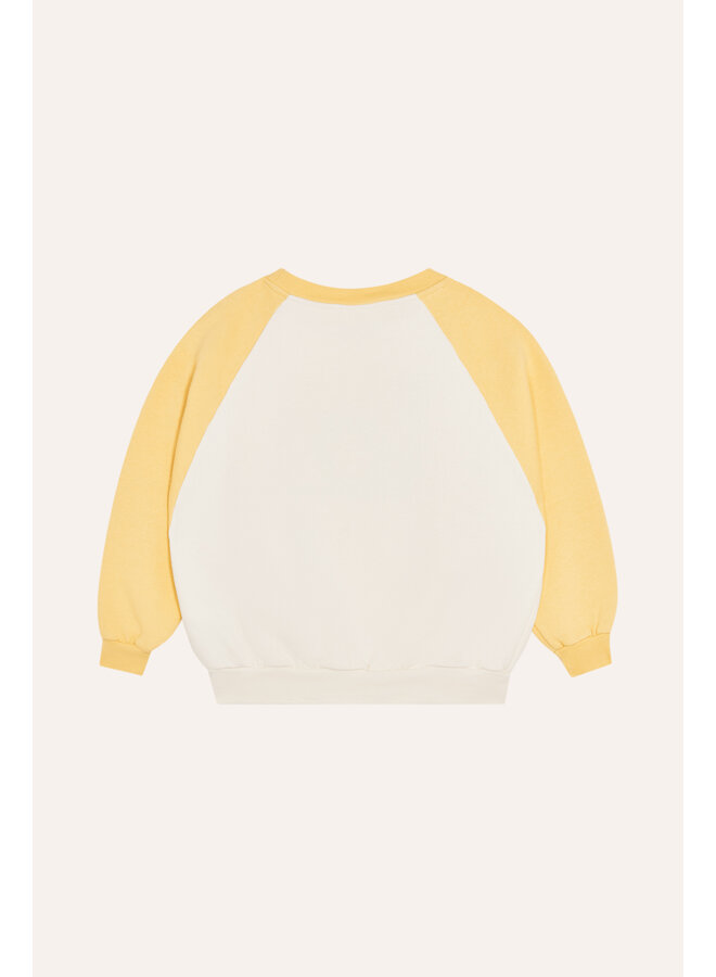 The Campamento | gentleman color block sweatshirt | ecru