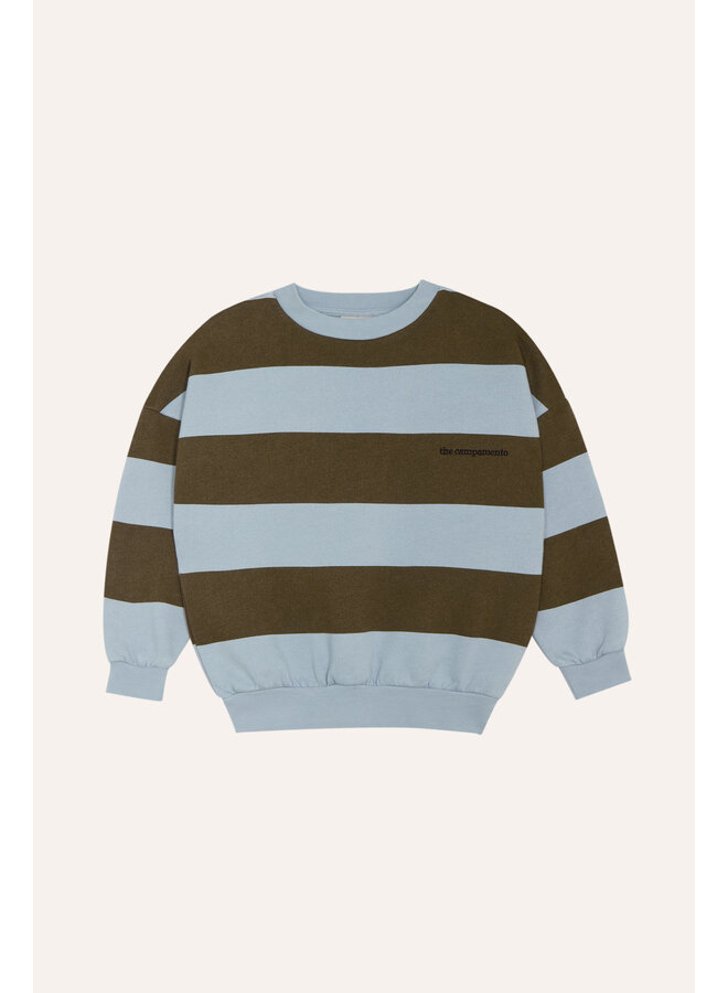 The Campamento | stripes sweatshirt | green