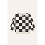 The Campamento | checked sweatshirt | ecru