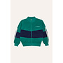 The Campamento | green color block sweatshirt | green