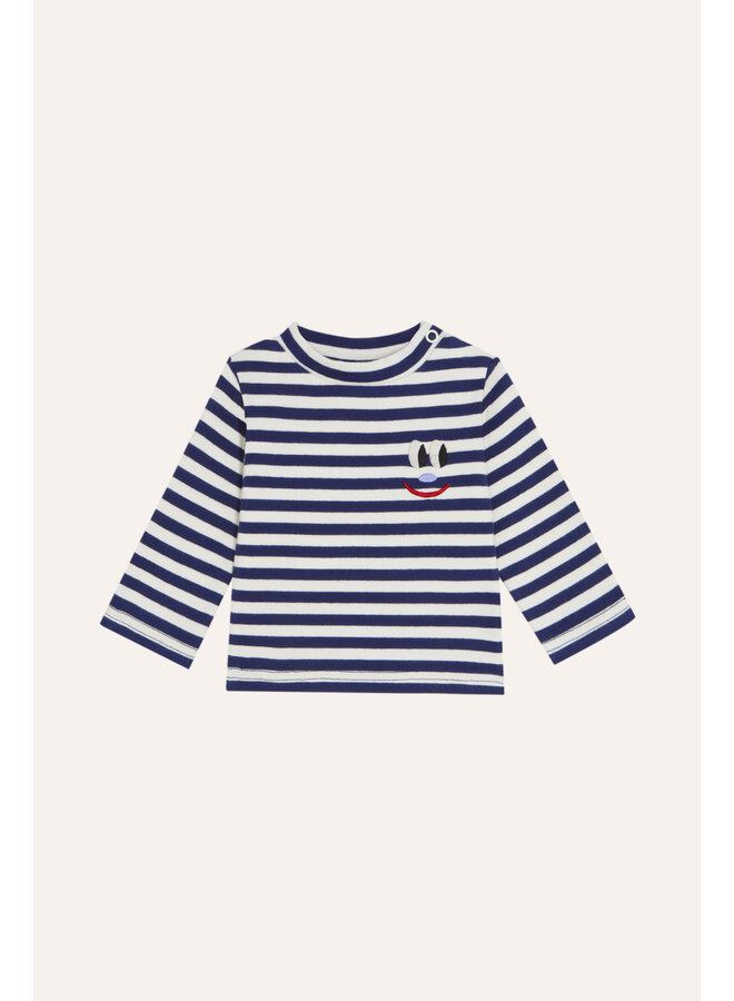 The Campamento | stripes baby tshirt | blue