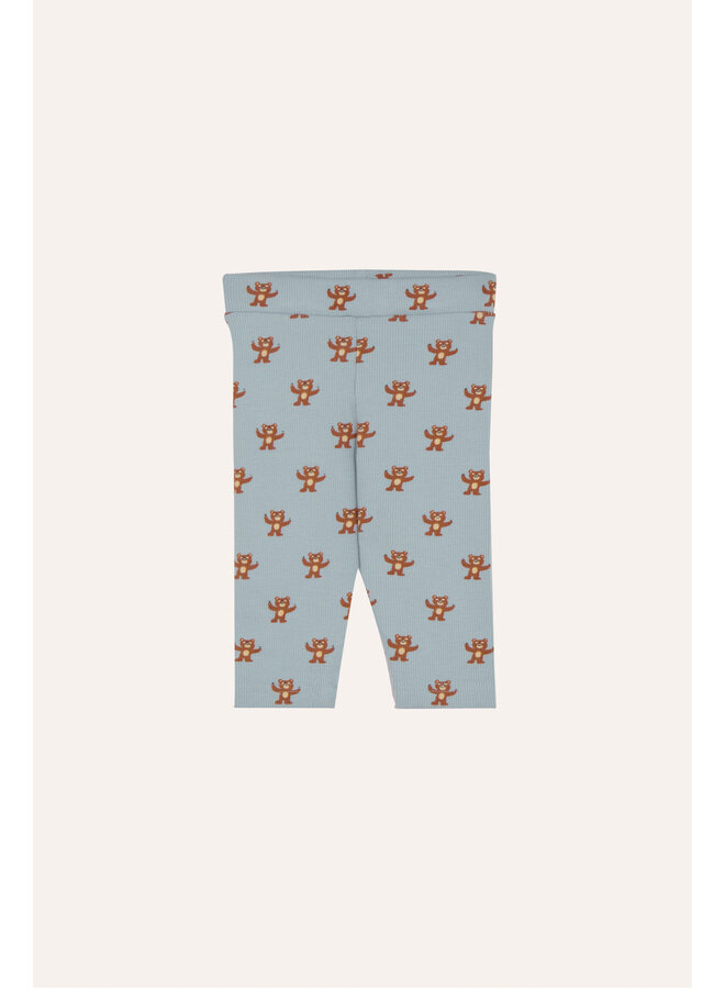 The Campamento | happy bears baby leggings | light blue