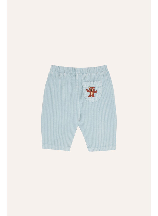 The Campamento | blue corduroy baby trousers | light blue