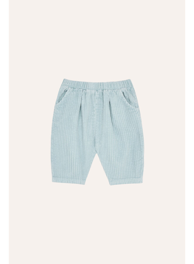 The Campamento | blue corduroy baby trousers | light blue