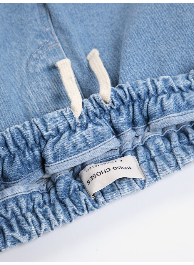 Bobo Choses | bobo choses embossed denim pants | blue