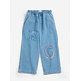 Bobo Choses | bobo choses embossed denim pants | blue