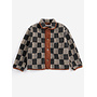 Bobo Choses | almost moiré all over sheepskin jacket | dark grey