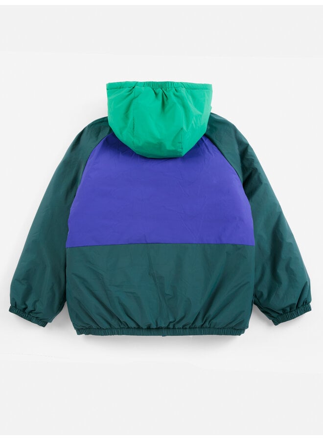 Bobo Choses | almost moiré all over reversible anorak | navy blue