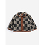 Bobo Choses | almost moiré all over sheepskin jacket | dark grey