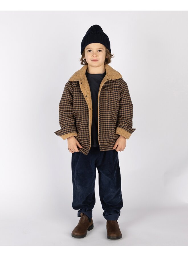 Nixnut | lam jacket | navy checkered