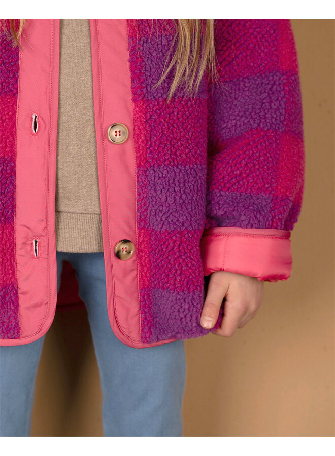 Nixnut | check jacket | cherry