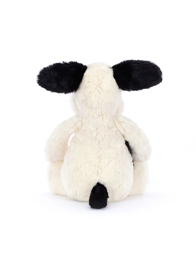 Jellycat | bashful rufferty black & cream puppy original