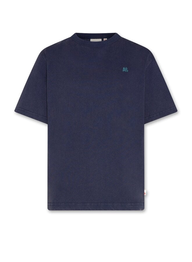 AO76 | terry t-shirt mount back  | indigo
