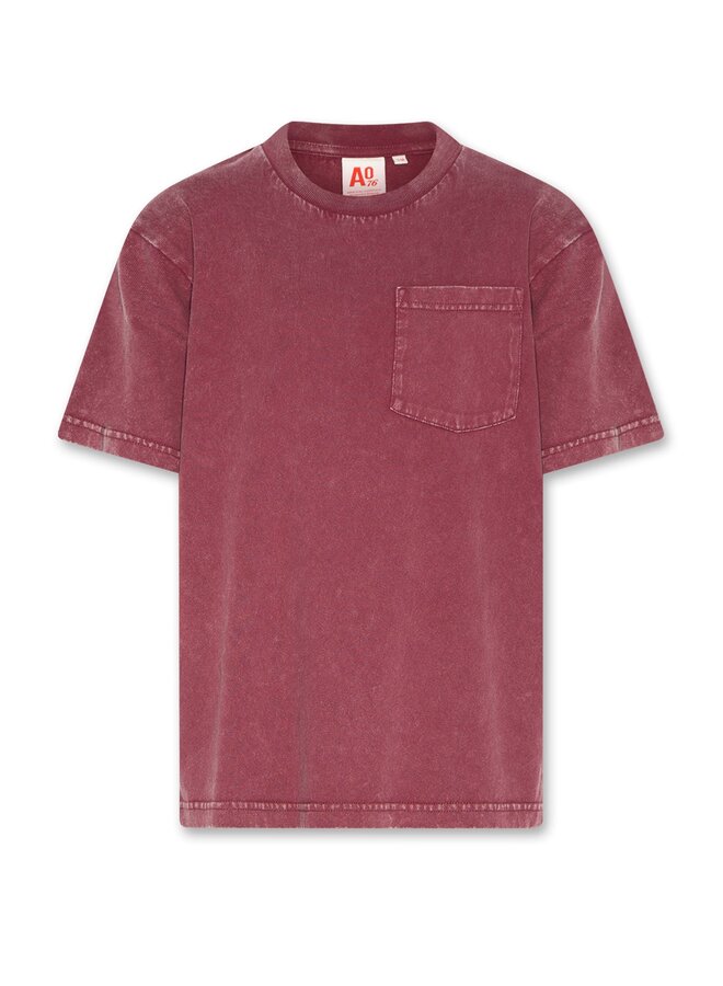 AO76 | kanje t-shirt skater  | bordeaux