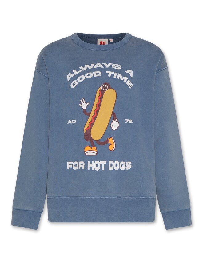 AO76 | oscar sweater hot dog  | denim blue