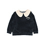 Buho | velvet sweatshirt | whale