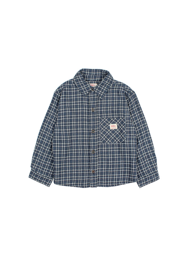 Buho | tartan shirt | navy