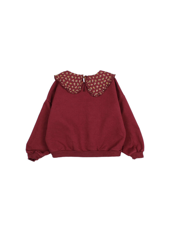 Buho | cottage sweatshirt | pomegranate