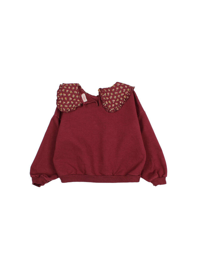 Buho | cottage sweatshirt | pomegranate