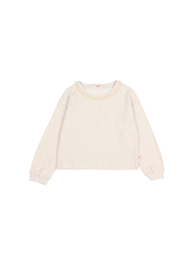 Buho | soft rib girly t-shirt | natural