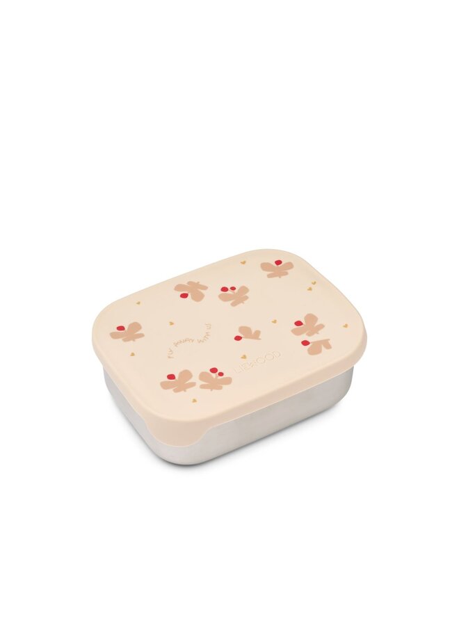 Liewood | arthur printed lunchbox | butterfly / apple blossom