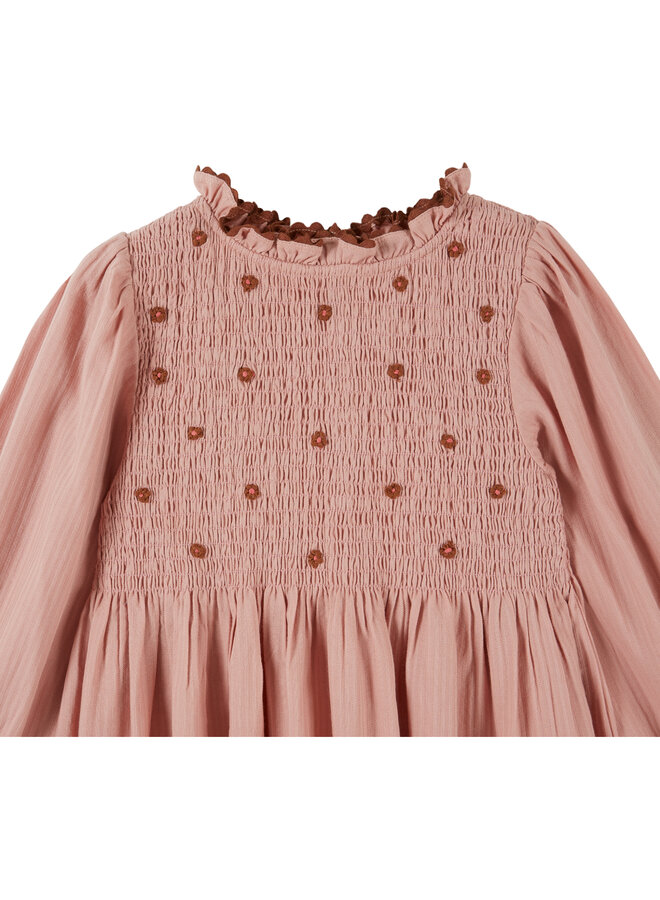 Emile et Ida | robe smockee brodee | sakura