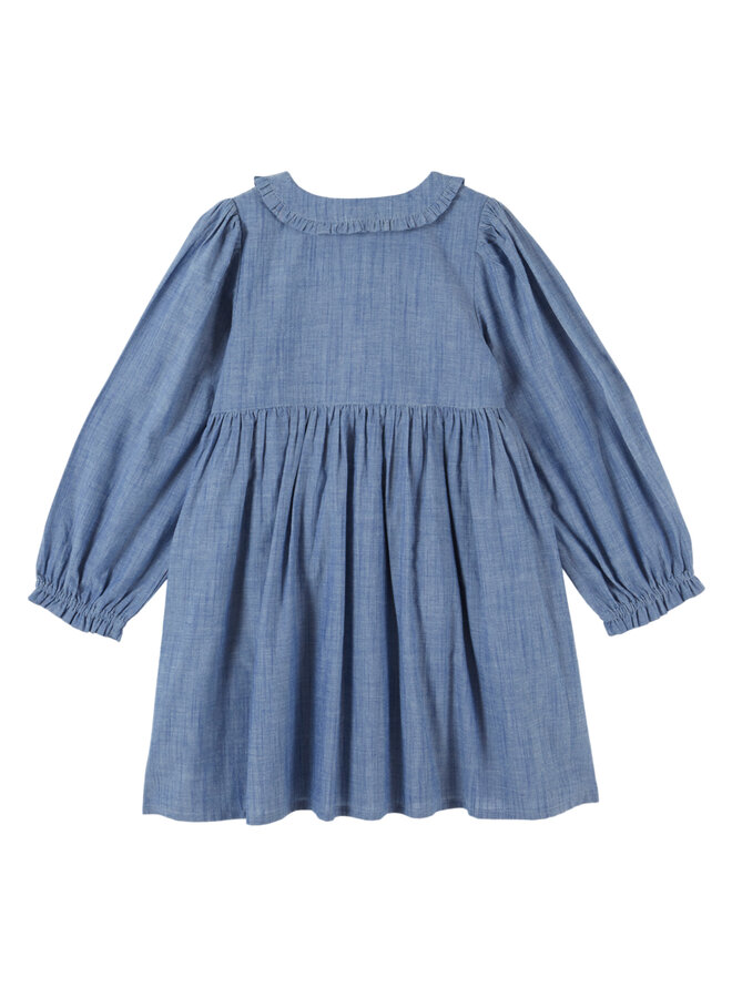 Emile et Ida | robe smockee chambray | chambray