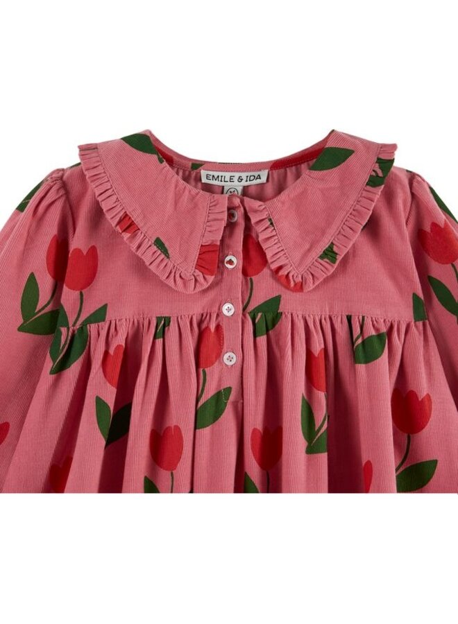 Emile et Ida | robe ample col volant | grande tulipe