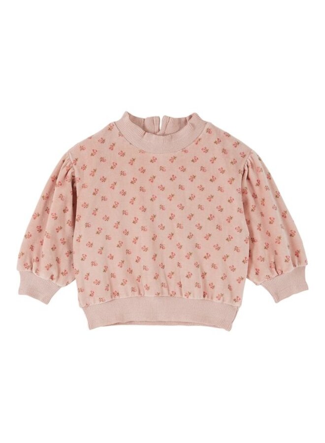 Emile et Ida | baby sweat velours imprime | marjolaine