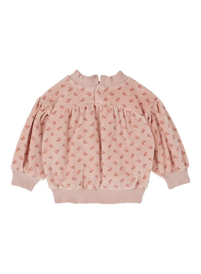 Emile et Ida | baby sweat velours imprime | marjolaine